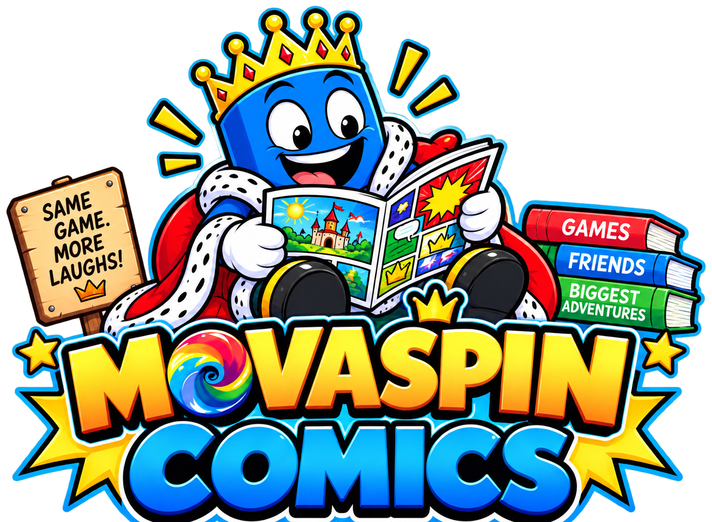 MovaSpin Comics — Same Game. More Laughs!